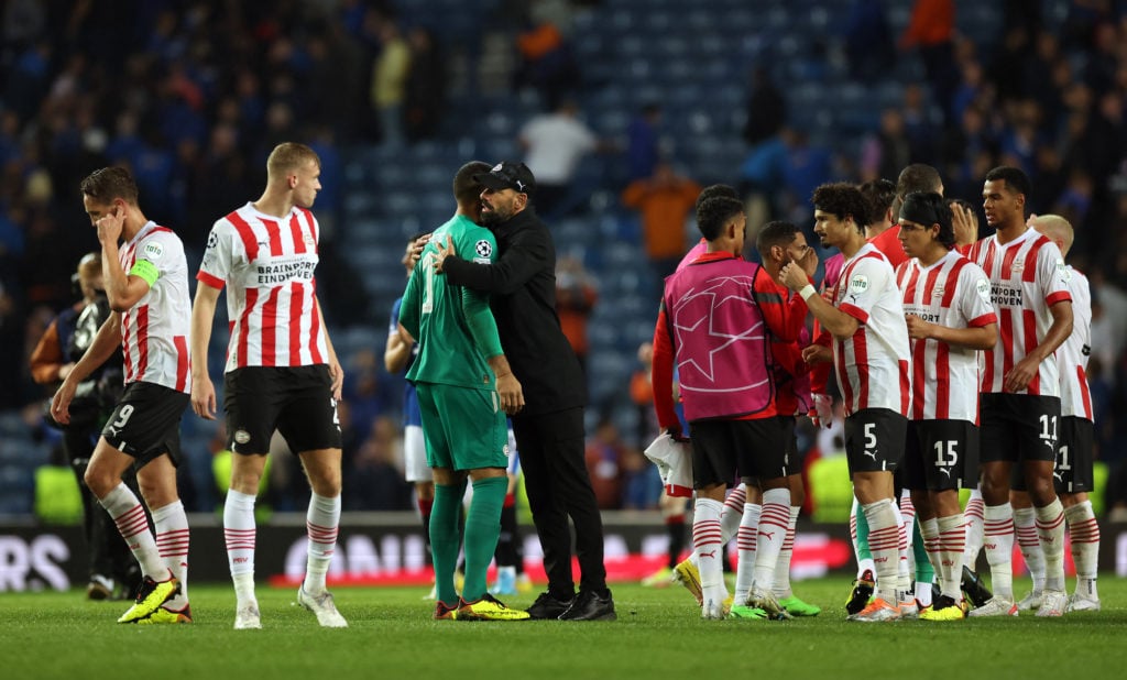 Glasgow Rangers v PSV Eindhoven - UEFA Champions League Play-Off First Leg