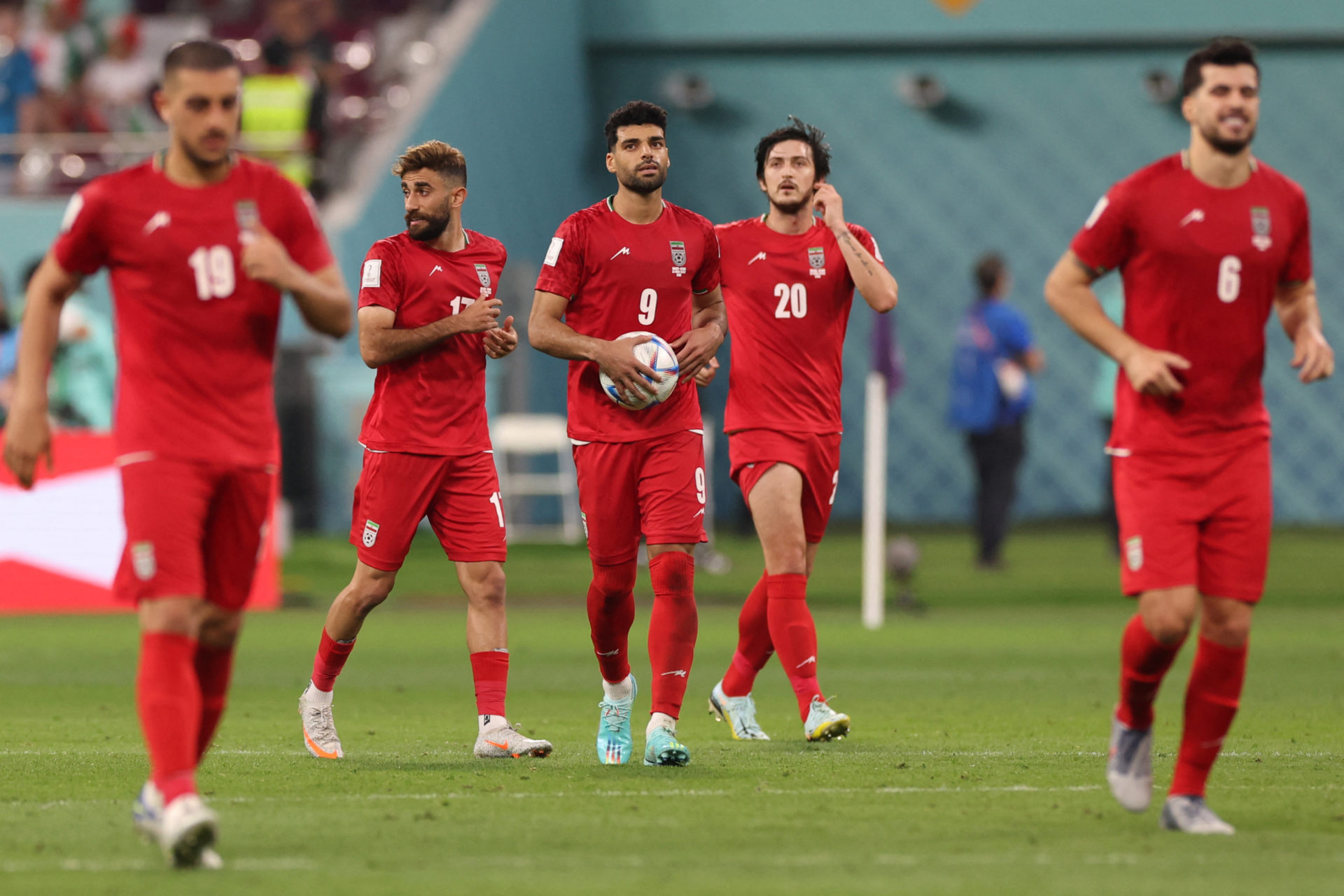 Iran had a tough afternoon against England