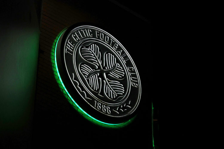 The Celtic crest at Celtic Park