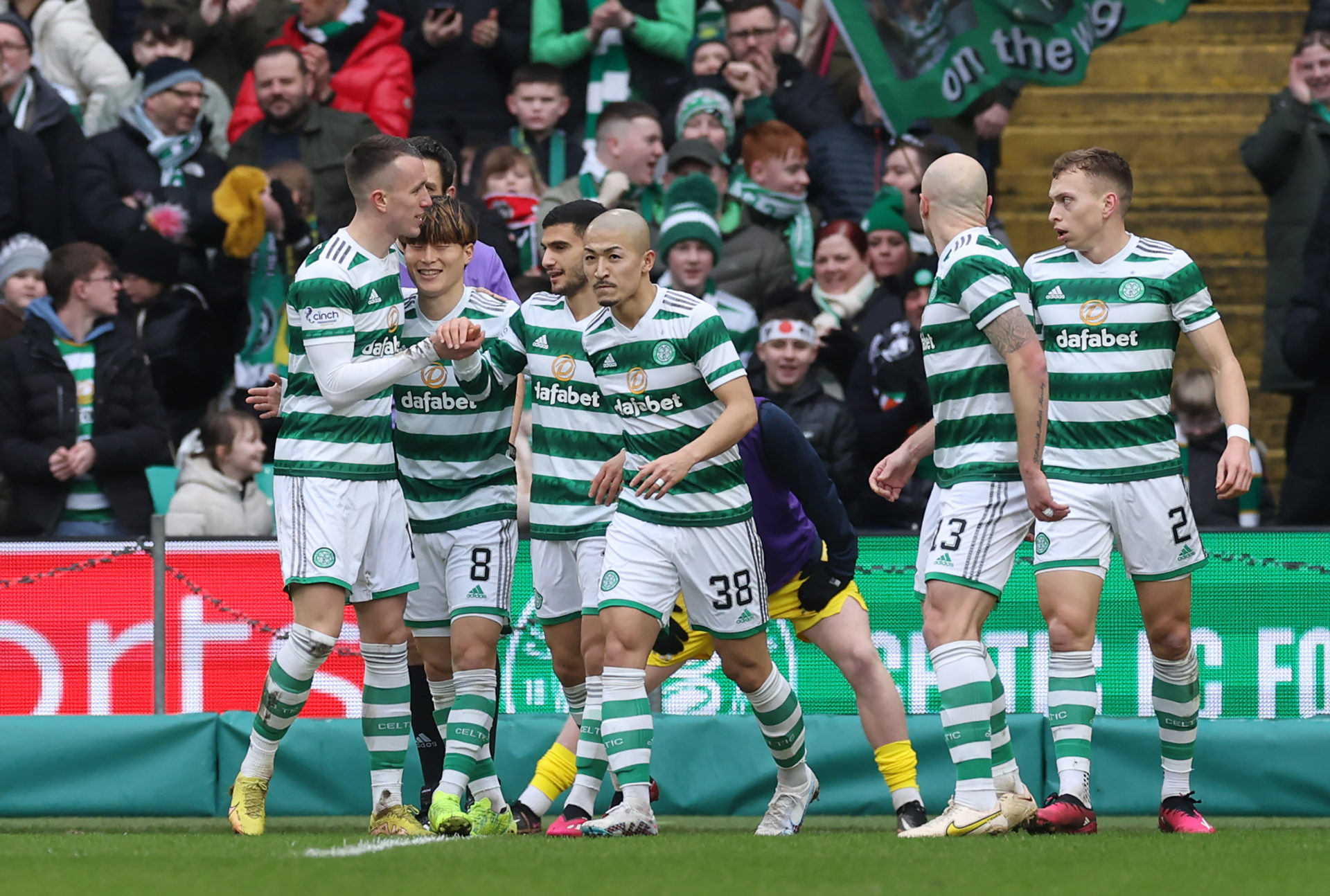 Celtic scored five without reply against Morton
