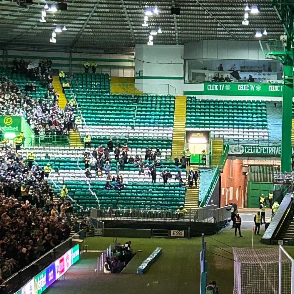 The tiny Livingston support that travelled to Glasgow