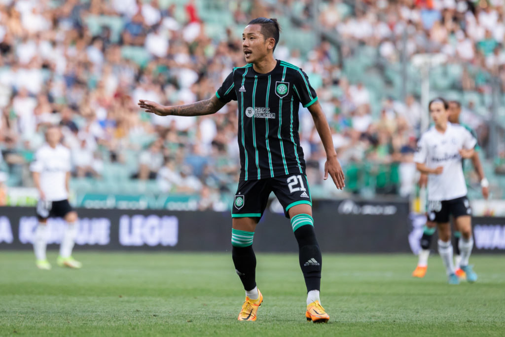 Yosuke Ideguchi of Celtic FC seen in action during the