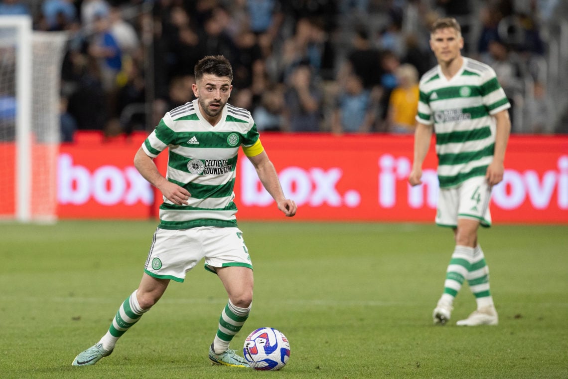 "I don't think that's fair"; Greg Taylor defends former Celtic teammates Juranovic and Giakoumakis