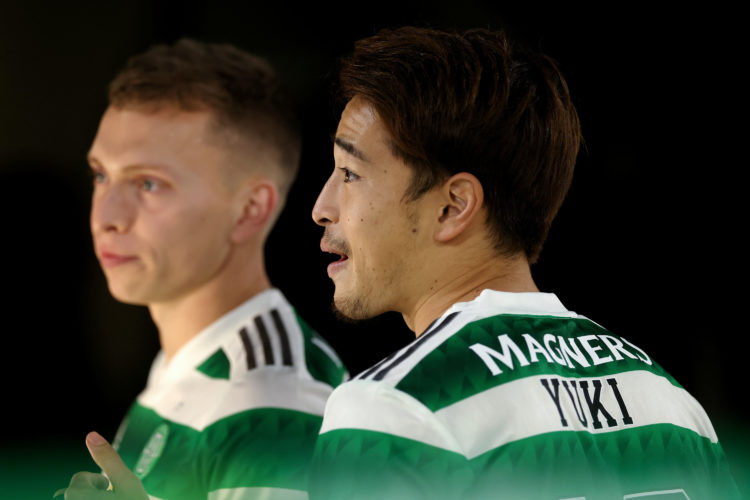 Alistair Johnston and Yuki Kobayashi were unveiled at Celtic Park