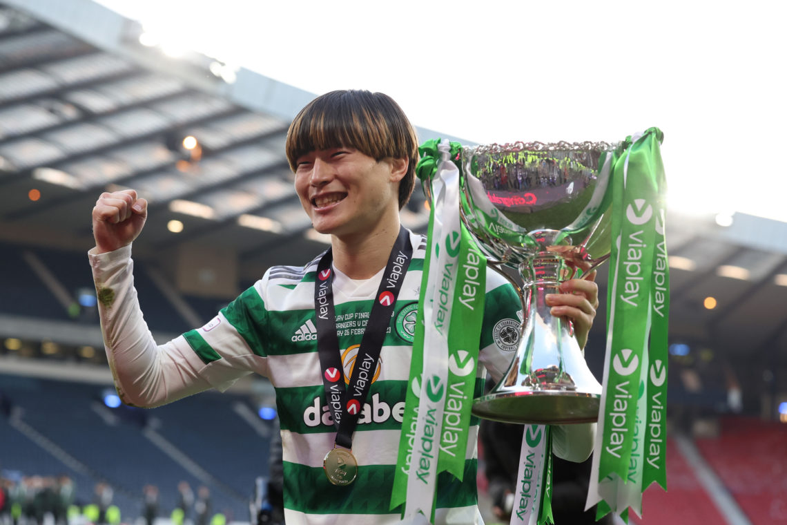 Callum McGregor praises 'special' Kyogo after Celtic cup final victory; buzzing with teammates