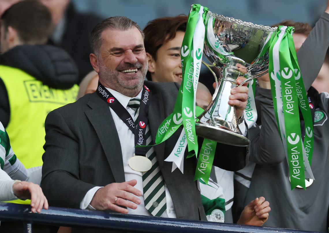 Ange Postecoglou's strong message to partying Celtic heroes after Rangers cup final
