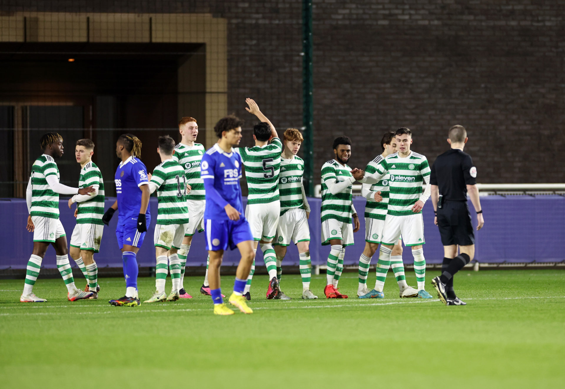 Celtic's development side in action in January
