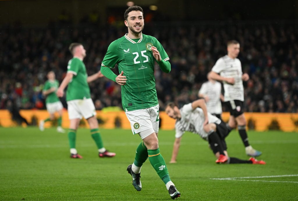 Mikey Johnston during Ireland's friendly against Latvia