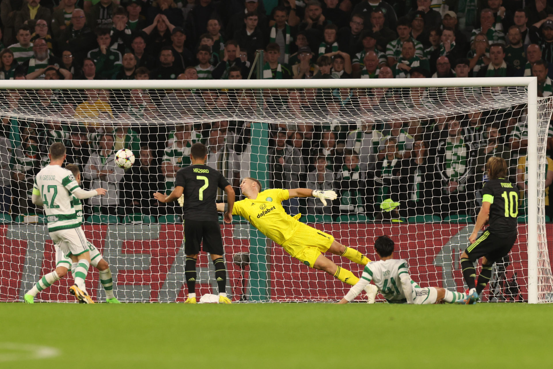 Luka Modric netted at Celtic Park in the Champions League