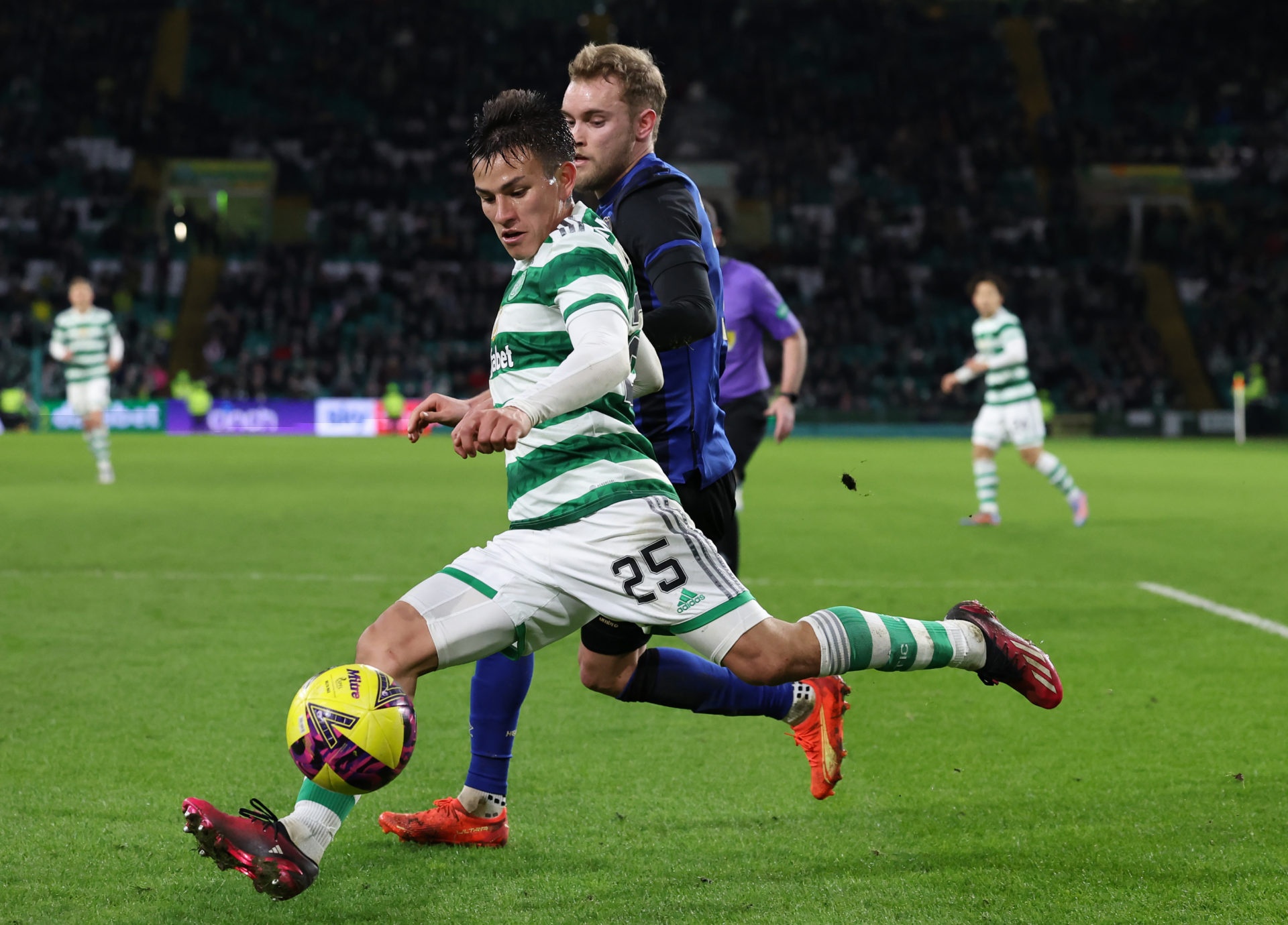 Alexandro Bernabei slotted in for the game against Hearts