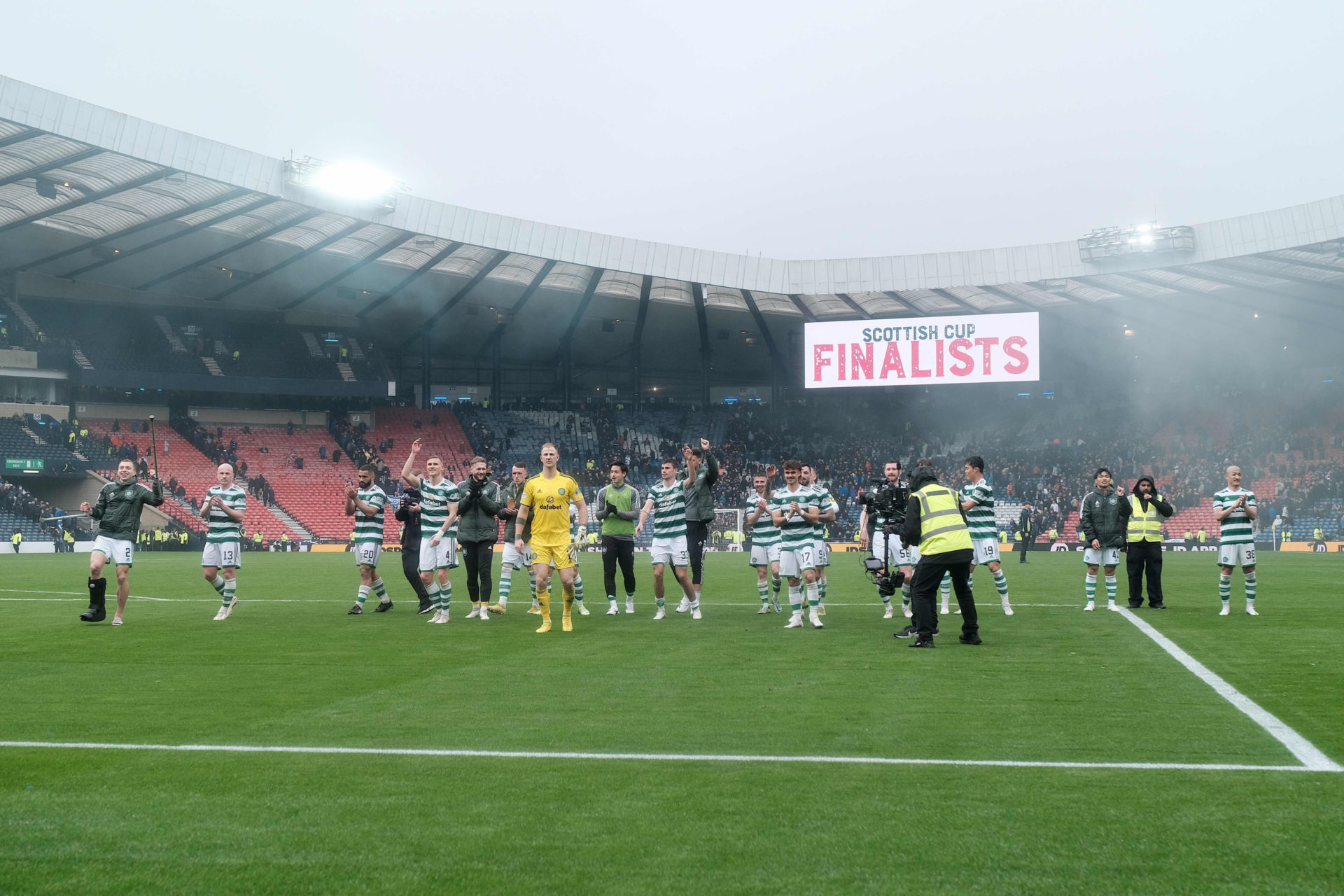 Treble Winning Unique Angle!  All the Celebrations from Hampden