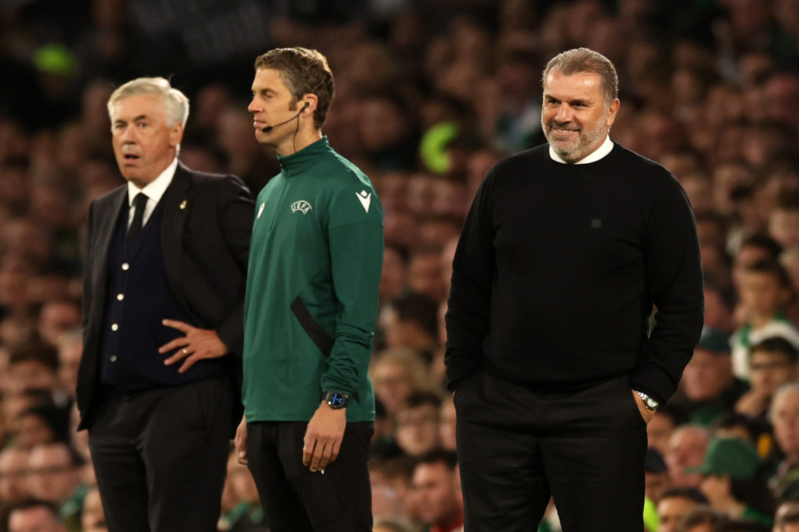 Celtic supporter asks Ange Postecoglou about next season's Champions League as chatter continues