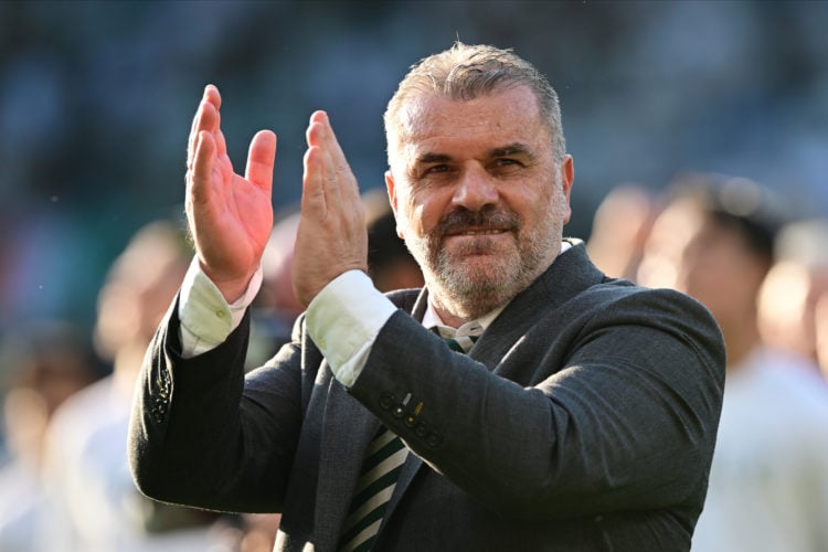 Michael Nicholson and Peter Lawwell react as Ange Postecoglou officially leaves Celtic
