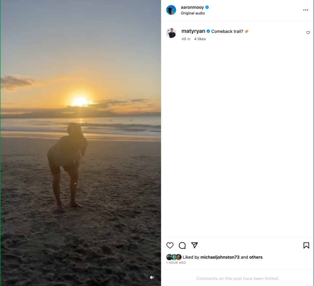 Aaron Mooy Instagram