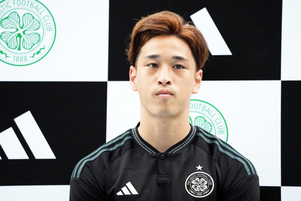 Yuki Kobayashi during Celtic Press Conference & Training Session