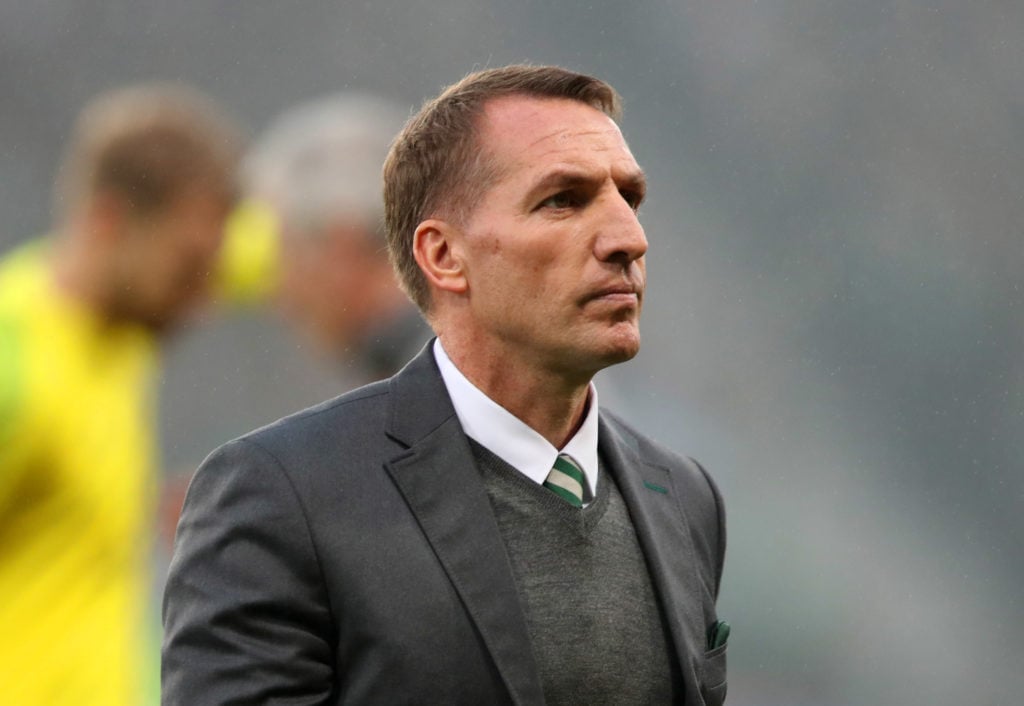 Brendan Rodgers watches on as Celtic manager before the Betfred Cup final at Hampden Park