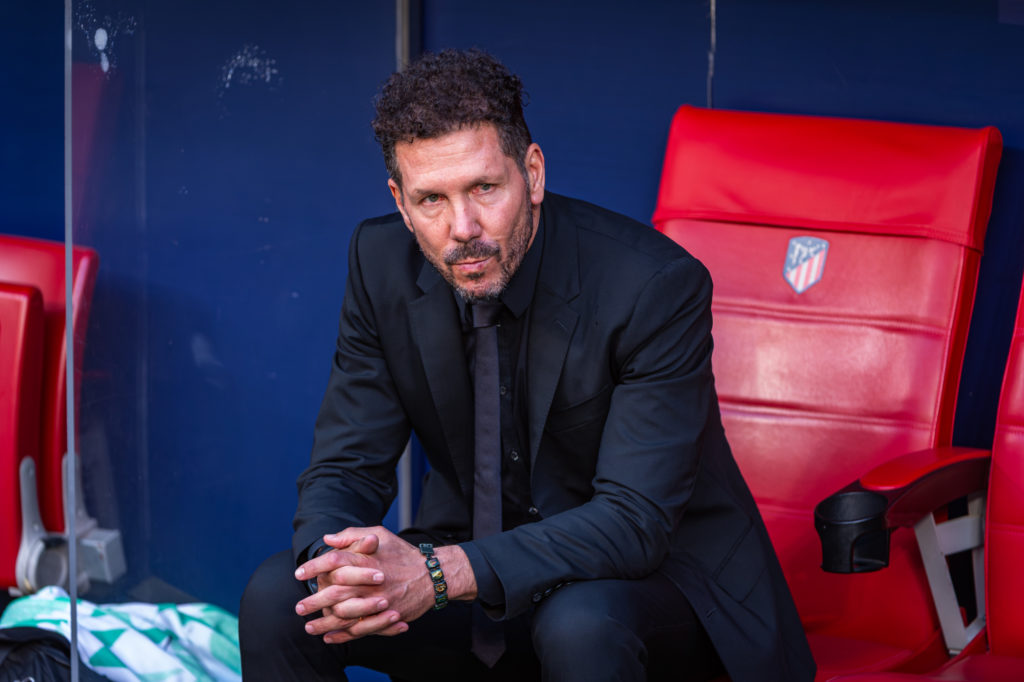 Diego Pablo Simeone, coach of (Atletico Madrid) seen in