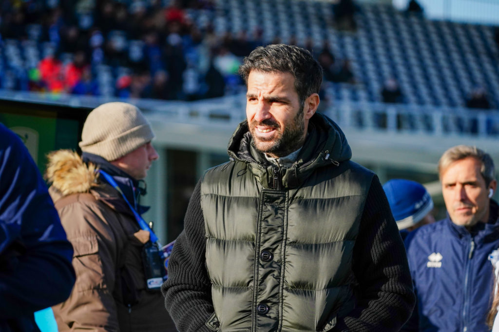Head coach Cesc Fabregas of Como before the match between Brescia Calcio and Como 1907 in the Serie BKT at Rigamonti Stadium