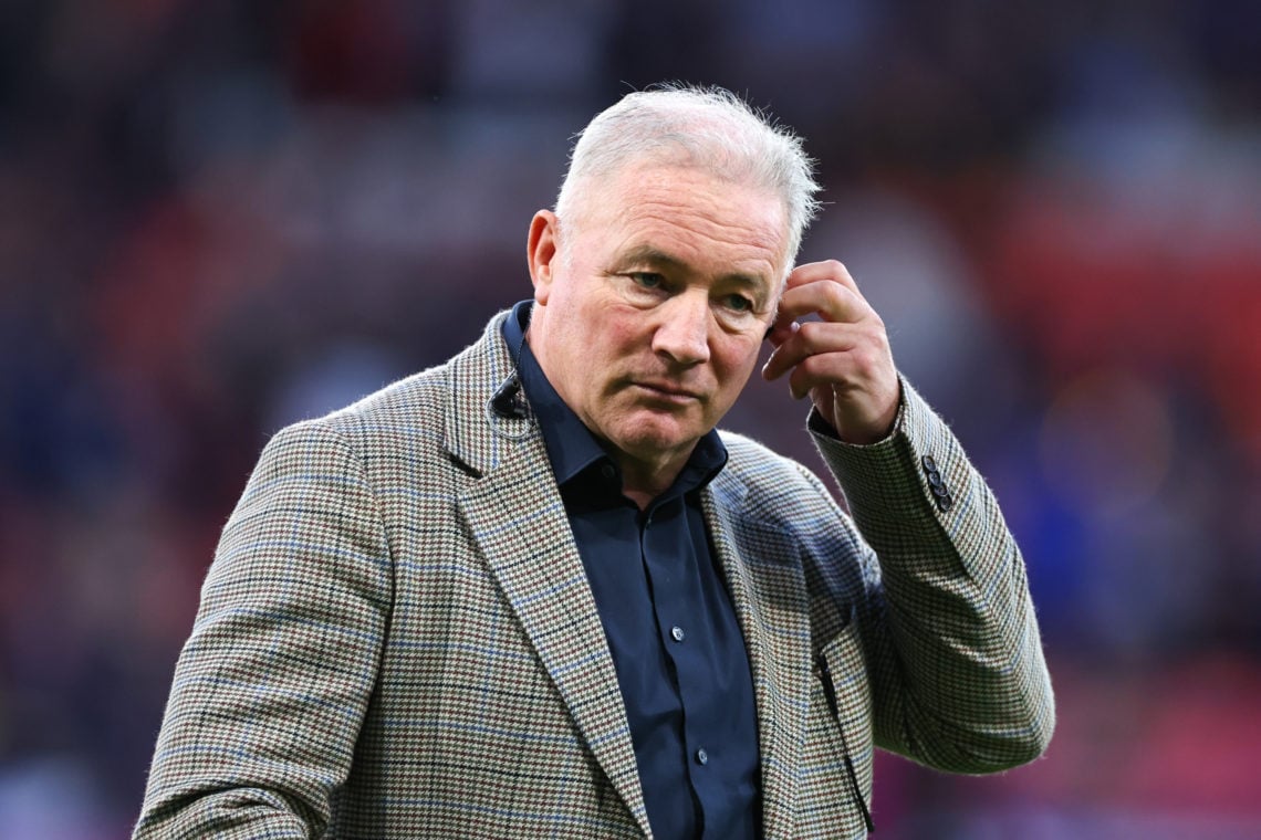 Ally McCoist during the 150th Anniversary Heritage Match between Scotland and England at Hampden Park on September 12, 2023 in Glasgow, Scotland.