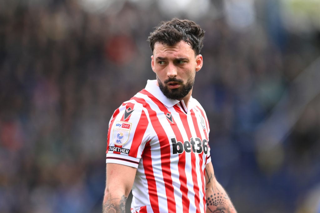 Sead Haksabanovic of Stoke City looks on during the Sky Bet Championship match between Sheffield Wednesday and Stoke City at Hillsborough on April ...