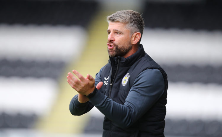 St Mirren manager Stephen Robinson looks on during a Pre Season Friendly match between St Mirren and Northampton Town at SMiSA Stadium on July 05, ...