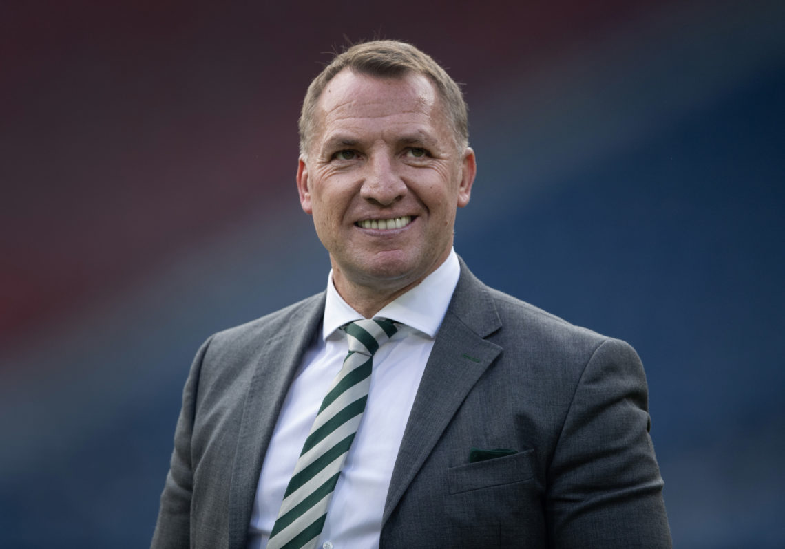 Celtic boss Brendan Rodgers attends Saturday night international