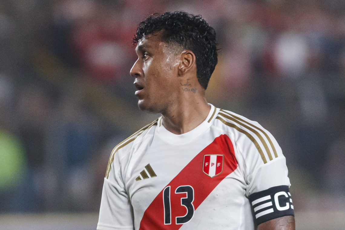 Renato Tapia of Peru walks in the field during an international friendly between Peru and Paraguay at Estadio Monumental on June 7, 2024 in Lima, P...