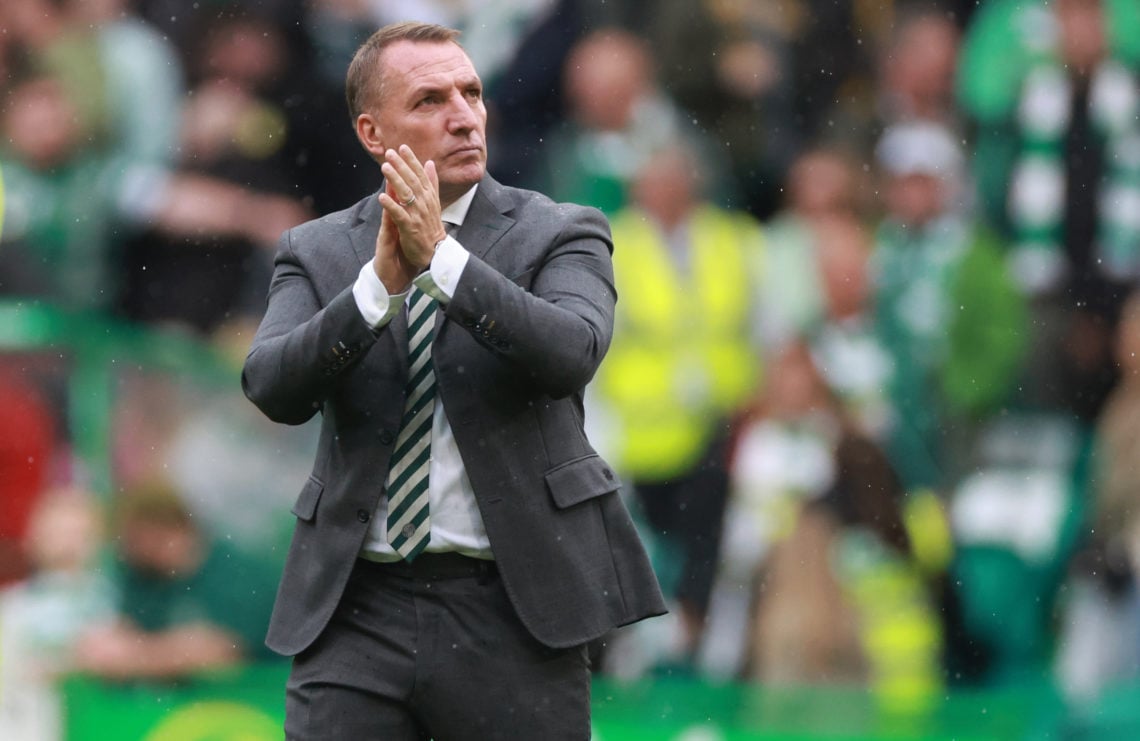 Manager of Celtic Brendon Rodgers after the cinch Premiership match between Celtic FC and Kilmarnock FC at Celtic Park on August 4, 2024 in Glasgow...