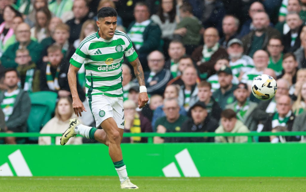 Luis Palma of Celtic during the cinch Premiership match between Celtic FC and Kilmarnock FC at Celtic Park on August 4, 2024 in Glasgow, United Kin...