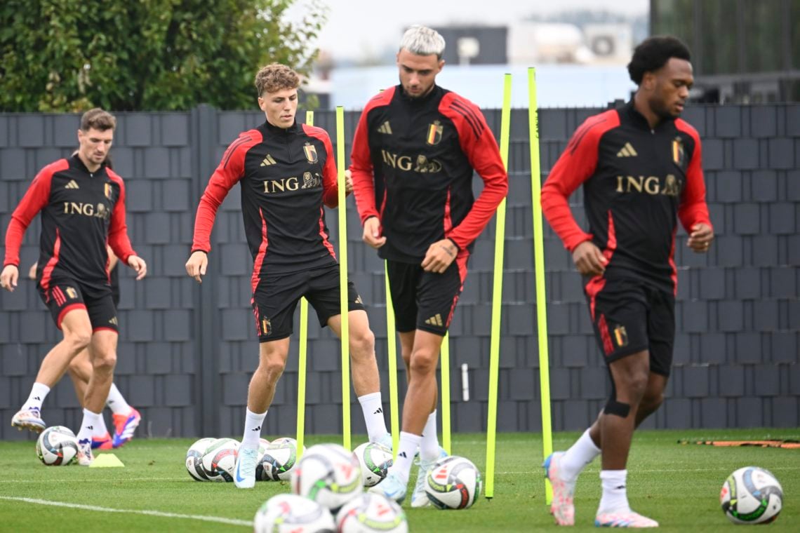 Engels Arne midfielder of Belgium pictured during a training session prior to the Nations League games against Israel and France at the Belgian Nat...