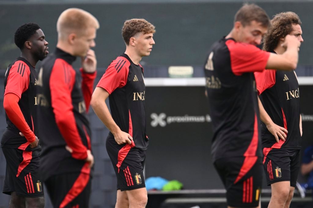 Engels Arne midfielder of Belgium pictured during a training session prior to the Nations League games against Israel and France at the Belgian Nat...