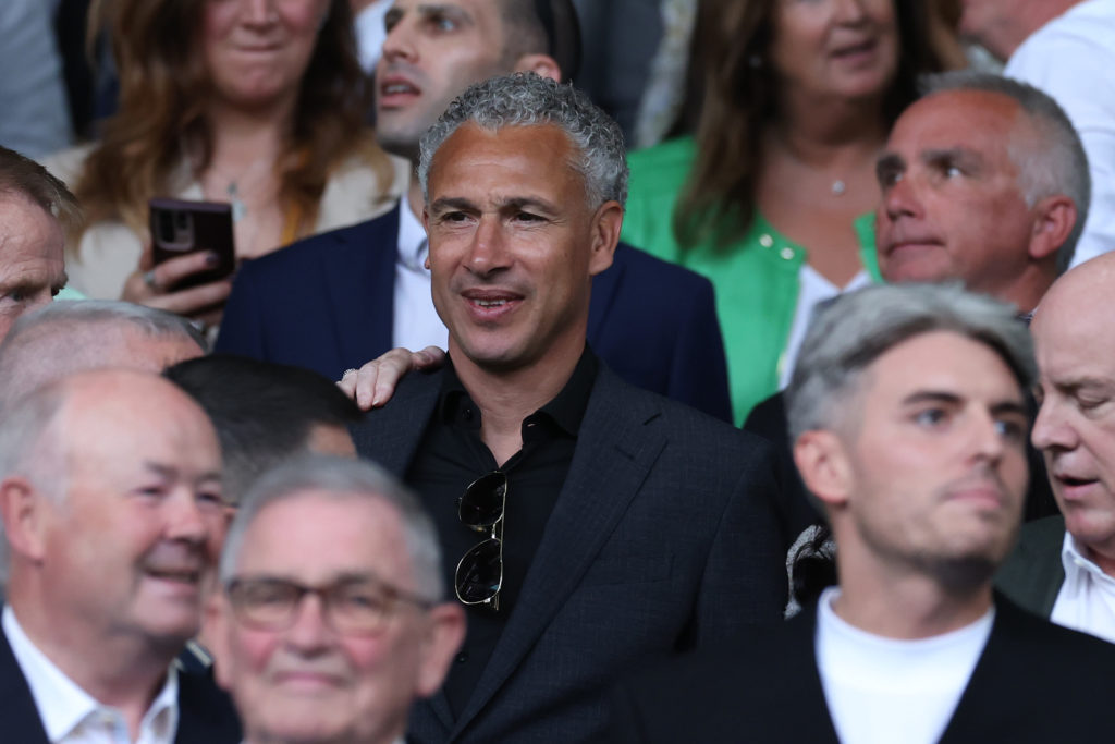 Henrik Larsson spotted in the Celtic Park stands for Celtic vs Rangers