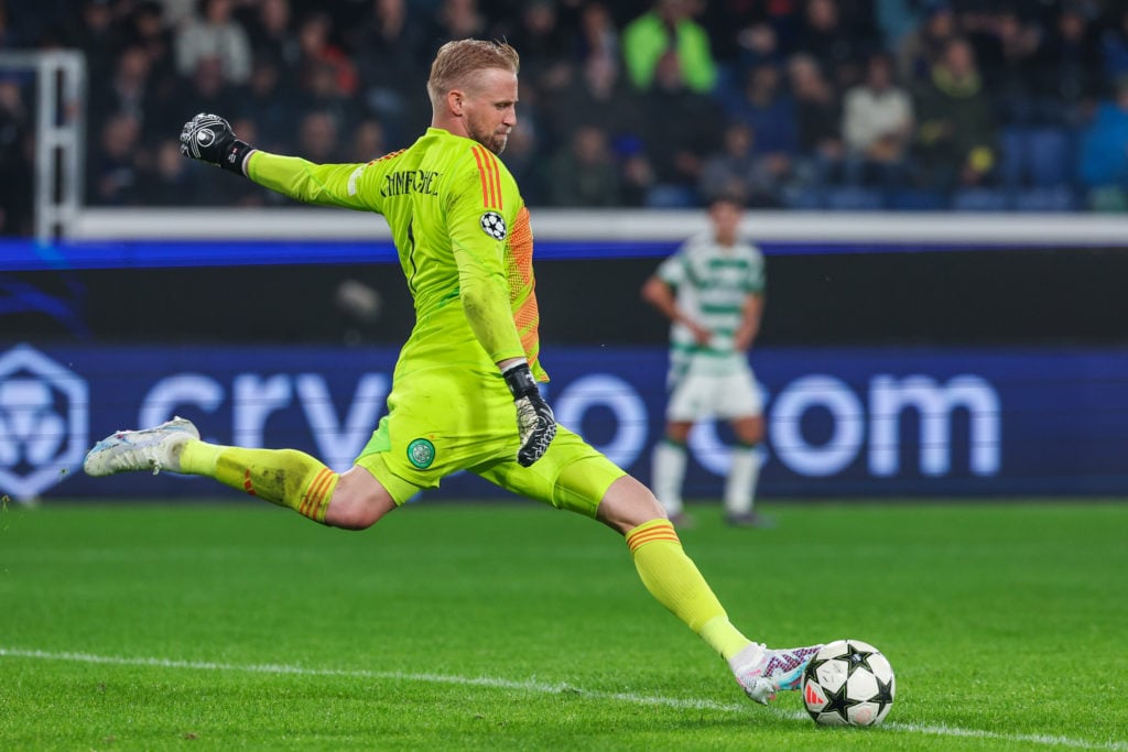 Kasper Schmeichel of Celtic FC seen in action during UEFA