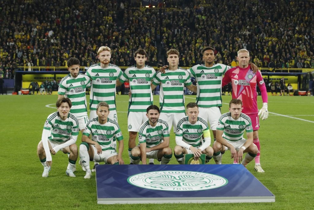 DORTMUND - (Top row l-r) Nicolas Kuhn of Celtic FC , Liam Scales of Celtic FC , Paulo Bernardo of Celtic FC, Arne Engels of Celtic FC , Auston Trus...