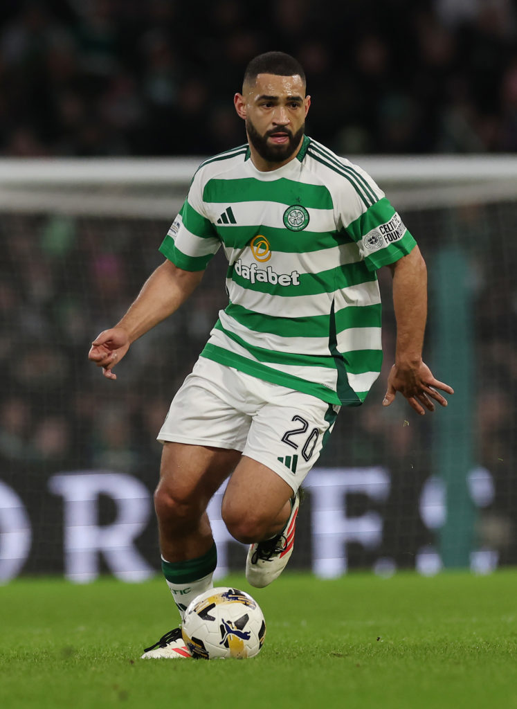 Cameron Carter-Vickers of Celtic controls the ball during the Scottish Gas Scottish Cup Fourth Round match between Celtic and Kilmarnock at Celtic Park