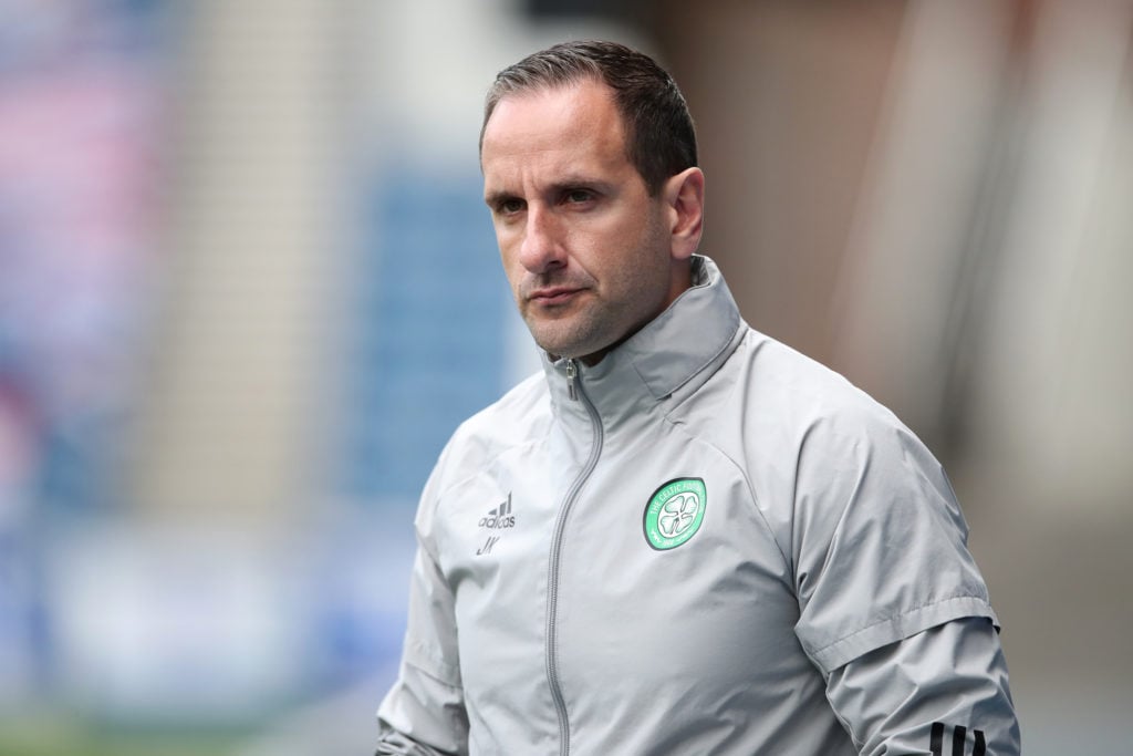 John Kennedy watches on during Rangers vs Celtic