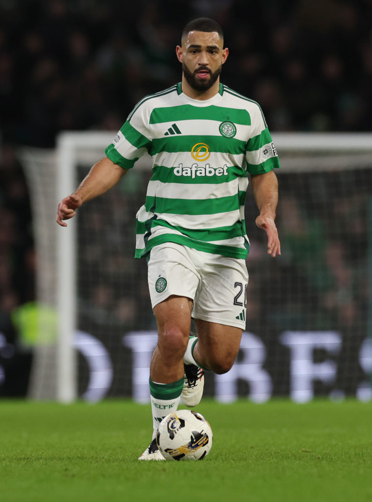 Cameron Carter-Vickers of Celtic controls the ball during the Scottish Gas Scottish Cup Fourth Round match between Celtic and Kilmarnock at Celtic Park