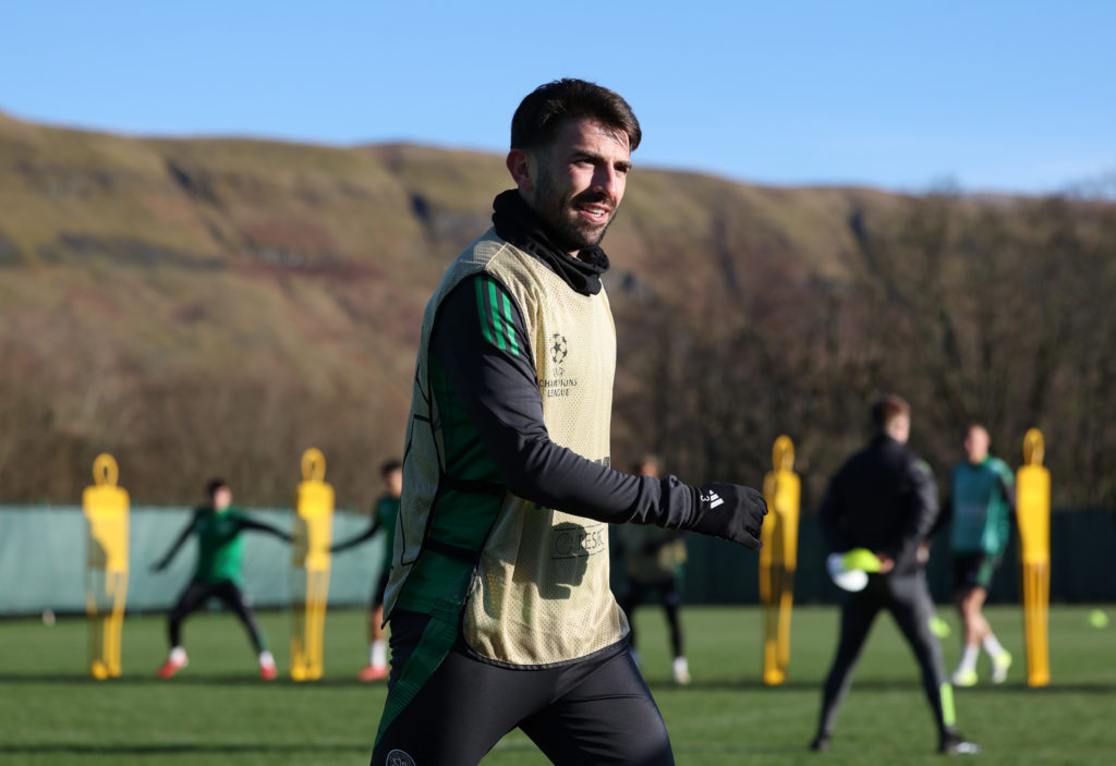 Celtic FC Training Session And Press Conference - UEFA Champions League 2024/25 League Phase MD8