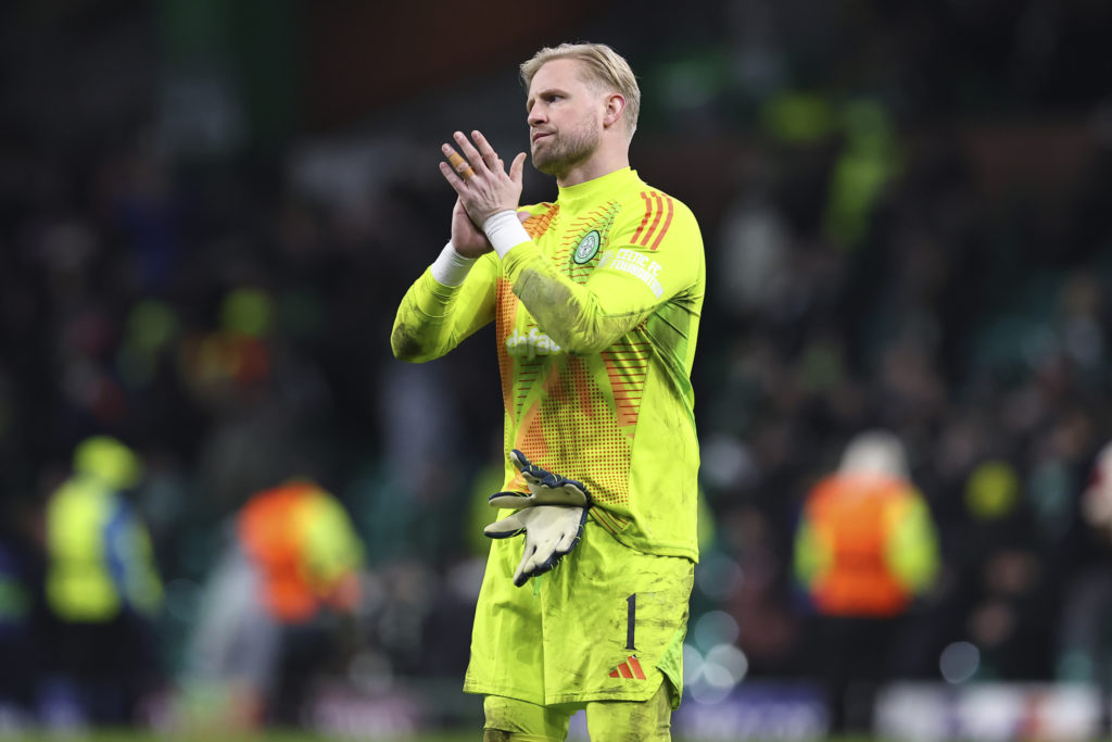 Kasper Schmeichel after Celtic FC v FC Bayern München - UEFA Champions League 2024/25 League Knockout Play-off First Leg