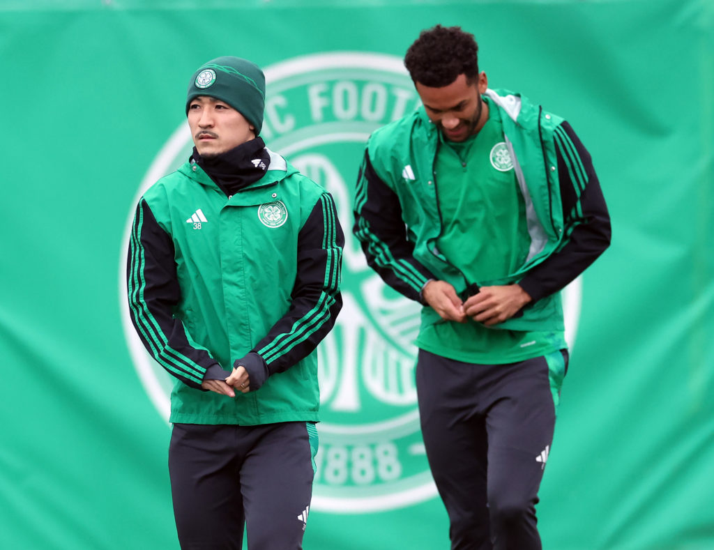 Celtic FC Training And Press Conference - UEFA Champions League 2024/25 League Knockout Play-off First Leg