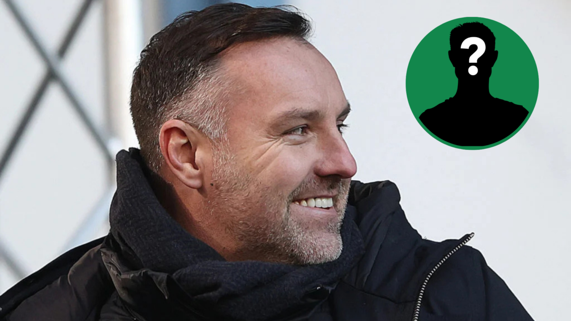 Former Rangers striker Kris Boyd, inset circular mystery player image