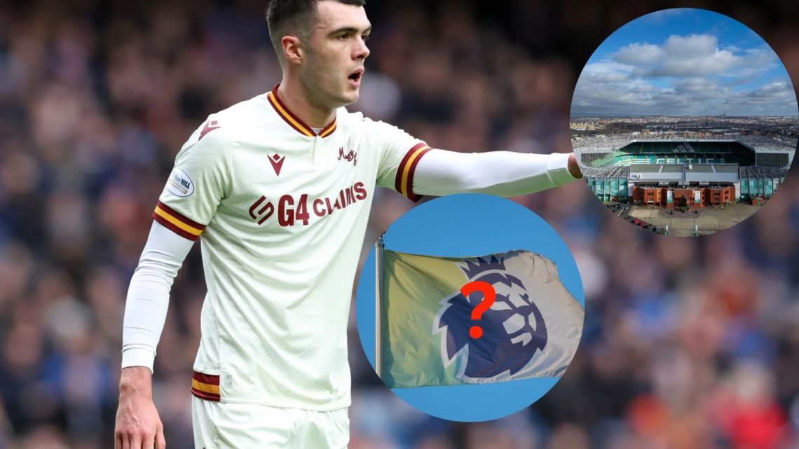 A three-way image of Motherwell midfielder Lennon Miller who has been linked to Celtic and Brighton.