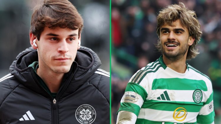 Split image of Paulo Bernardo and Jota at Celtic