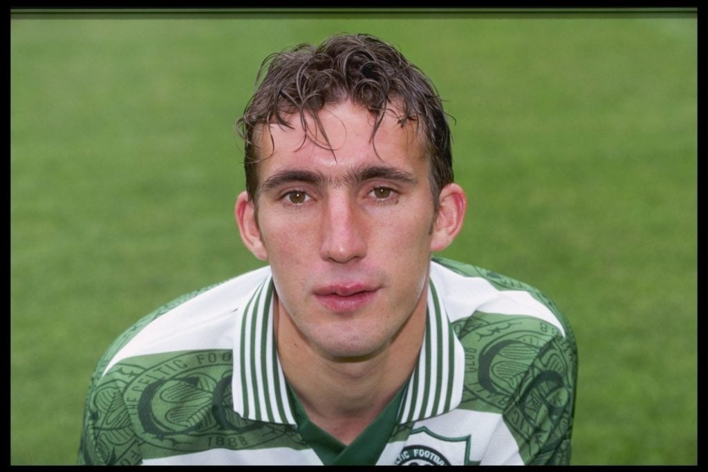 Jul 1996:  A portrait of Alan Stubbs of Celtic football club taken during the team photocall in Glasgow. Mandatory Credit: Allsport UK