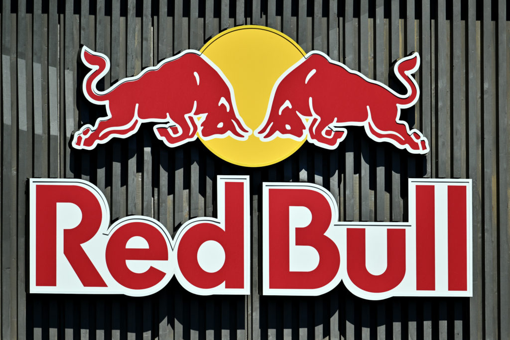The Red Bull logo ahead of the F1 Spanish Grand Prix