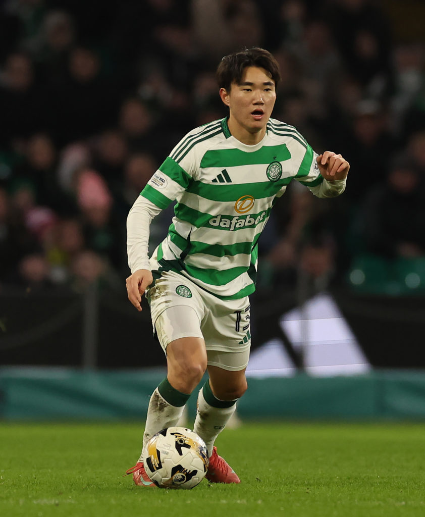 Hyunjun Yang in action for Celtic FC v Raith Rovers FC - Scottish Gas Scottish Cup