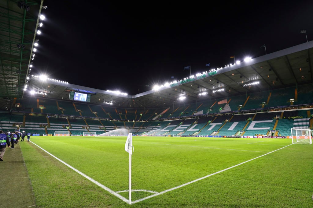 A general view of Celtic Park before a Champions League game