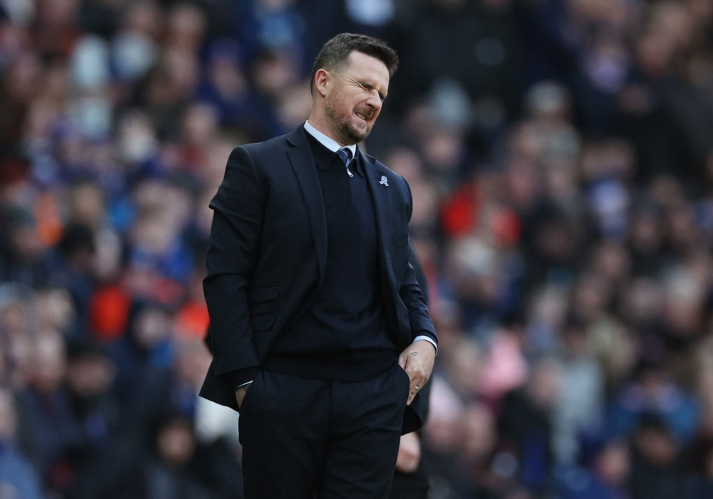 Barry Ferguson looks frustrated during Rangers vs Motherwell