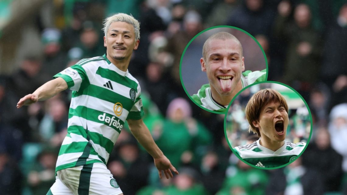Daizen Maeda, Henrik Larsson and Kyogo Furuhashi