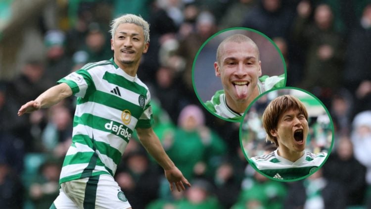 Daizen Maeda, Henrik Larsson and Kyogo Furuhashi
